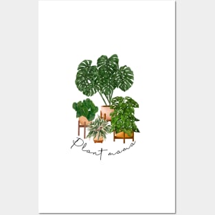 Plant Mama, House Plants Collection Illustration Posters and Art